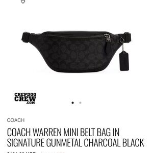 Coach Signature Black Belt Bag